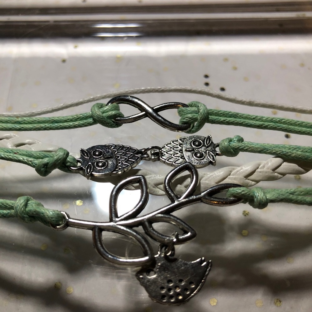 Multi strand charm bracelet